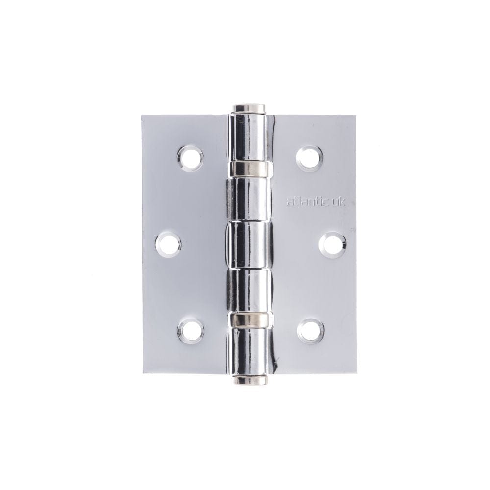 Atlantic Hardware Hinges Polished Chrome / Ball Bearing Hinges / 3" (76mm) Atlantic Ball Bearing Hinges 3" x 2.5" x 2.5mm - Polished Chrome