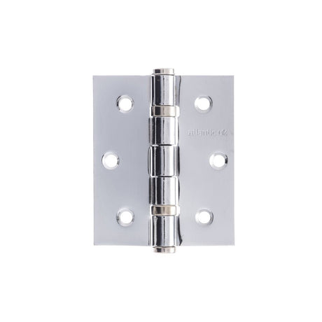 Atlantic Hardware Hinges Polished Chrome / Ball Bearing Hinges / 3" (76mm) Atlantic Ball Bearing Hinges 3" x 2.5" x 2.5mm - Polished Chrome