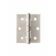 Atlantic Hardware Hinges Satin Nickel / Ball Bearing Hinges / 3" (76mm) Atlantic Ball Bearing Hinges 3" x 2.5" x 2.5mm - Satin Nickel