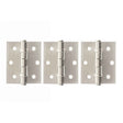 Atlantic Hardware Hinges Satin Nickel / Ball Bearing Hinges / 3" (76mm) Atlantic Ball Bearing Hinges 3" x 2.5" x 2.5mm set of 3 - Satin Nickel