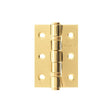 Atlantic Hardware Hinges Polished Brass / Ball Bearing Hinges / 3" (76mm) Atlantic Ball Bearing Hinges 3" x 2" x 2mm - Polished Brass