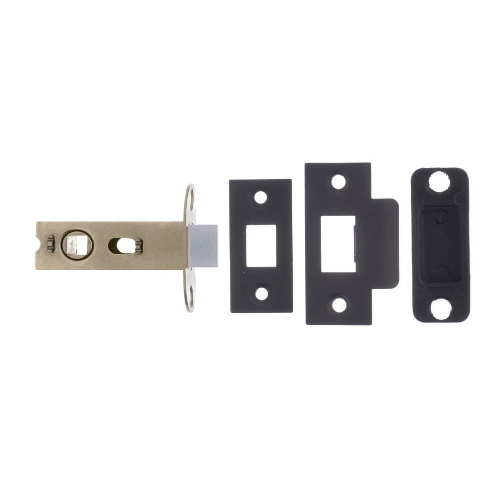 Atlantic Hardware Locks & Latches Matt Black / Tubular Mortice Latch / 2.5" Atlantic Bolt Through Tubular Latch 2.5" - Matt Black