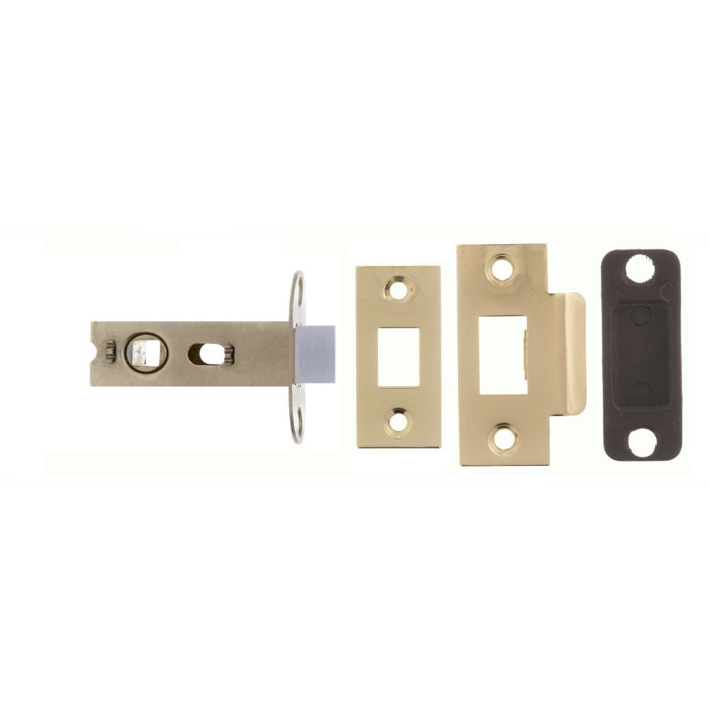 Atlantic Hardware Locks & Latches Polished Brass / Tubular Mortice Latch / 2.5" Atlantic Bolt Through Tubular Latch 2.5" - Polished Brass