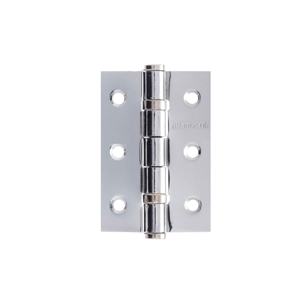 Atlantic Hardware Hinges Polished Stainless Steel / Ball Bearing Hinges / 3" (76mm) Atlantic CE FIRE RATED Ball Bearing Hinges 3" x 2" x 2mm - Polished Stainless St