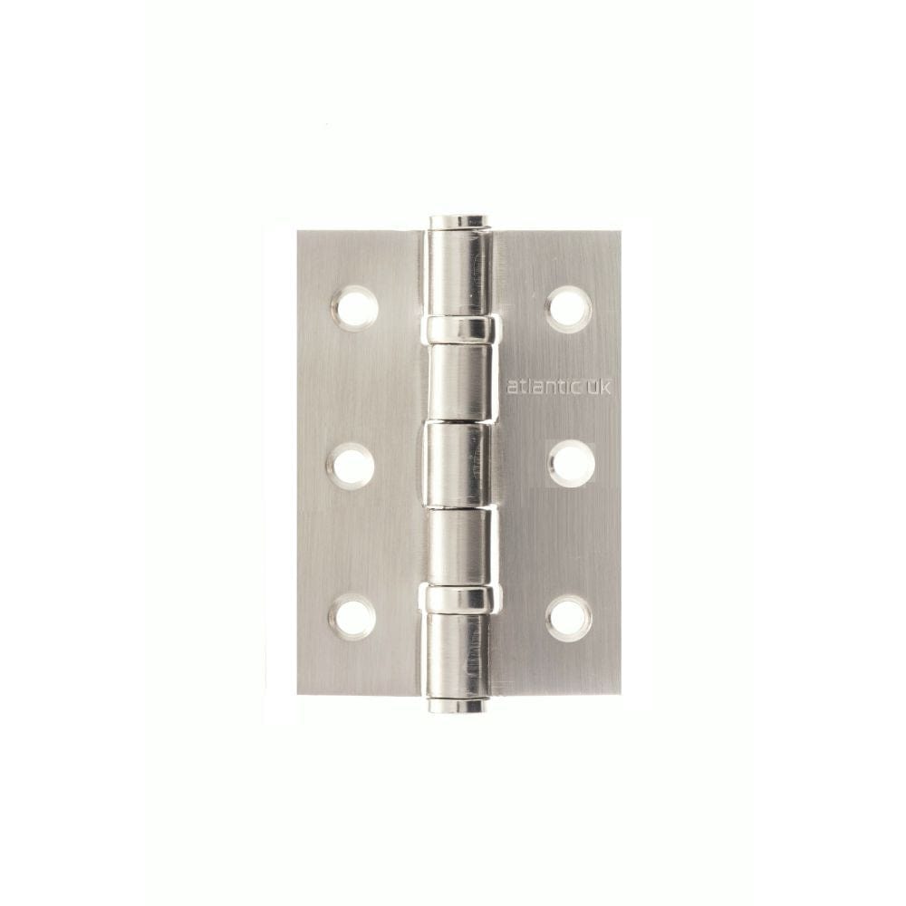 Atlantic Hardware Hinges Satin Stainless Steel / Ball Bearing Hinges / 3" (76mm) Atlantic CE FIRE RATED Ball Bearing Hinges 3" x 2" x 2mm - SSS