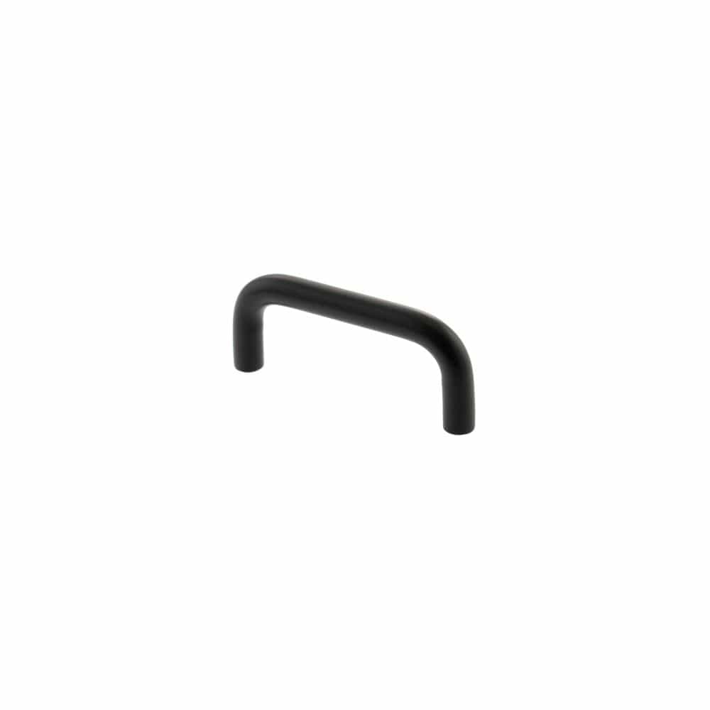 Atlantic Hardware Cabinet Hardware Matt Black / Cabinet Pull Handles Atlantic D Cabinet Pull Handle 65mm x 8mm - Matt Black