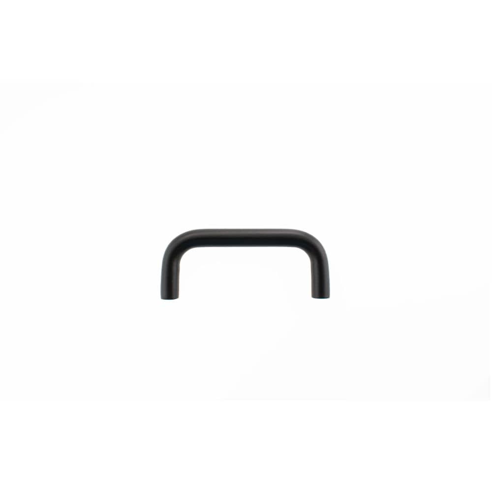 Atlantic Hardware Cabinet Hardware Matt Black / Cabinet Pull Handles Atlantic D Cabinet Pull Handle 65mm x 8mm - Matt Black
