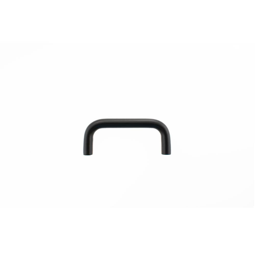 Atlantic Hardware Cabinet Hardware Matt Black / Cabinet Pull Handles Atlantic D Cabinet Pull Handle 65mm x 8mm - Matt Black