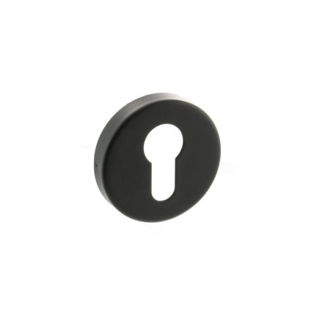 Atlantic Hardware Door Furniture Matt Black / Euro Profile Escutcheons Atlantic Euro Escutcheon - Matt Black