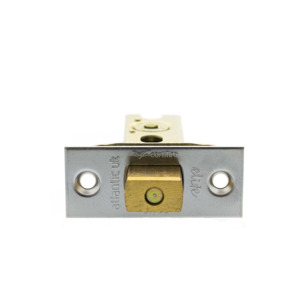 Atlantic Hardware Locks & Latches Polished Chrome / Tubular Dead Bolts / 2.5" / 65mm Atlantic Fire-Rated CE Marked Bolt Through Tubular Deadbolt 2.5" - Polished Chro