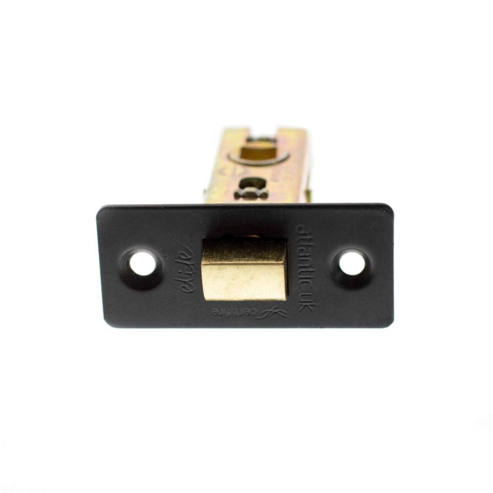 Atlantic Hardware Locks & Latches Matt Black / Tubular Mortice Latch / 3" Atlantic Fire-Rated CE Marked Bolt Through Tubular Latch 3" - Matt Black