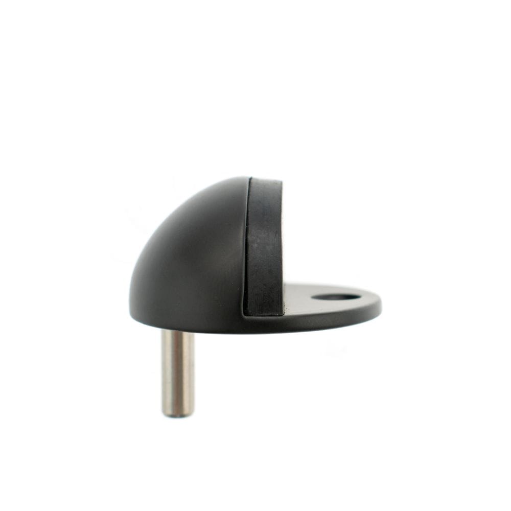 Atlantic Hardware Door Furniture Matt Black / Floor Door Stop Atlantic Half-Moon Contract Floor Mounted Door Stop - Matt Black