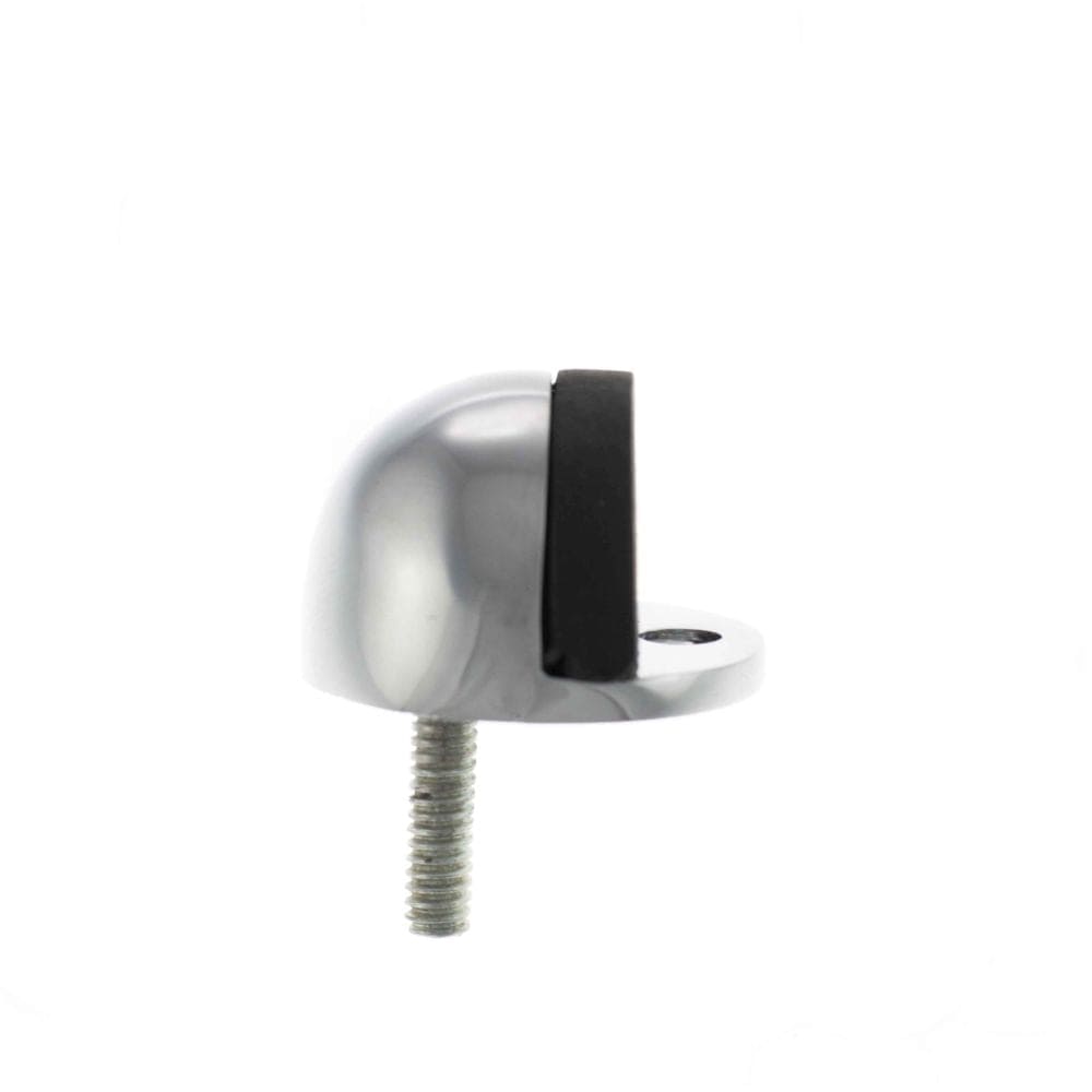 Atlantic Hardware Door Furniture Polished Chrome / Floor Door Stop Atlantic Half-Moon Premium Floor Mounted Door Stop - Polished Chrome