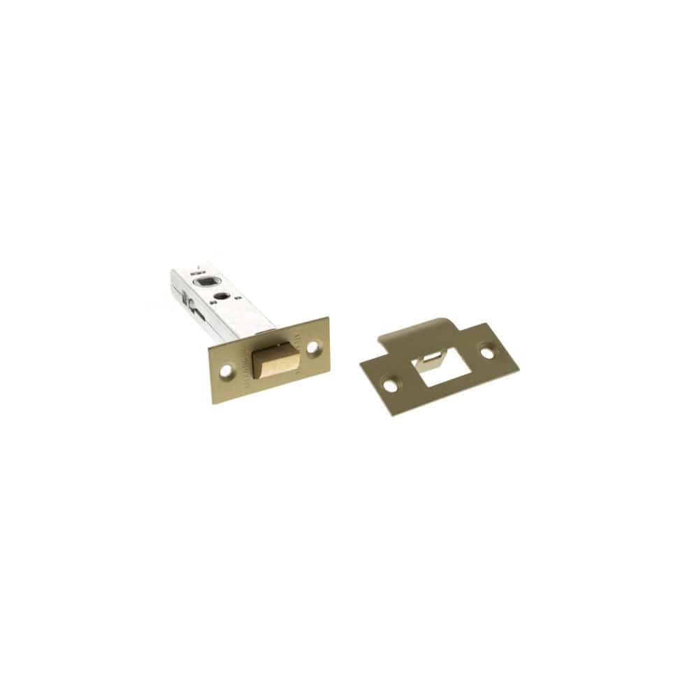 Atlantic Hardware Locks & Latches Satin Brass / Tubular Mortice Latch / 4" Atlantic Heavy Duty Bolt Through Tubular Latch 4" - Satin Brass