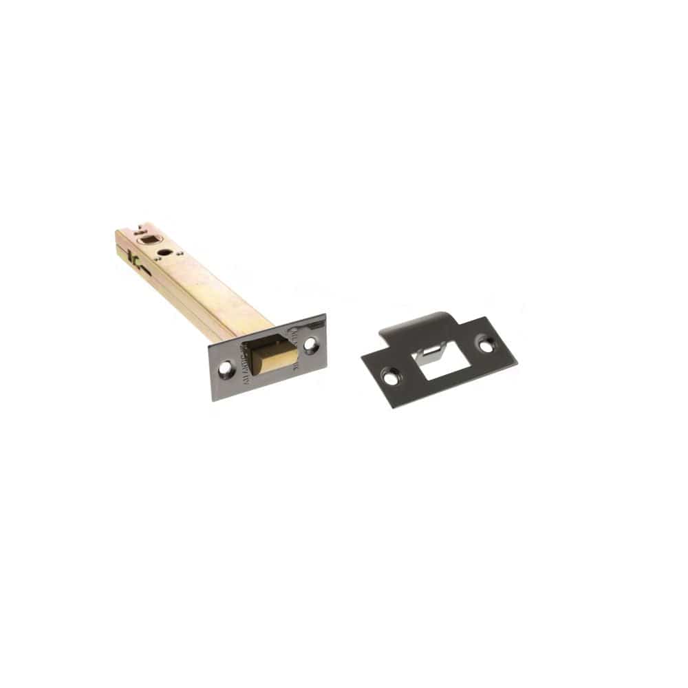 Atlantic Hardware Locks & Latches Black Nickel / Tubular Mortice Latch / 6" Atlantic Heavy Duty Bolt Through Tubular Latch 6" - Black Nickel