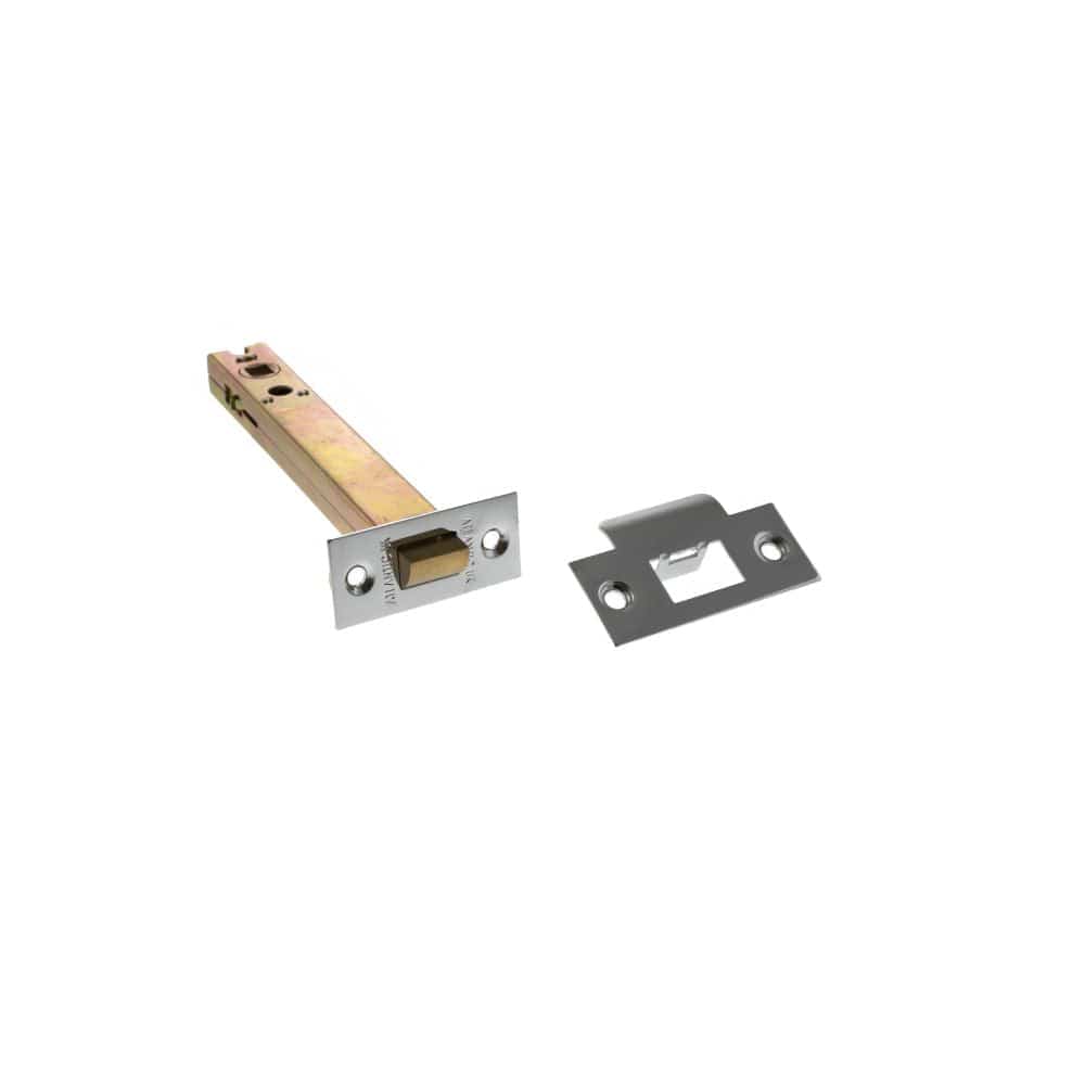 Atlantic Hardware Locks & Latches Polished Chrome / Tubular Mortice Latch / 6" Atlantic Heavy Duty Bolt Through Tubular Latch 6" - Polished Chrome