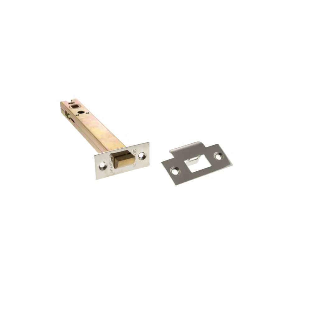 Atlantic Hardware Locks & Latches Polished Nickel / Tubular Mortice Latch / 6" Atlantic Heavy Duty Bolt Through Tubular Latch 6" - Polished Nickel