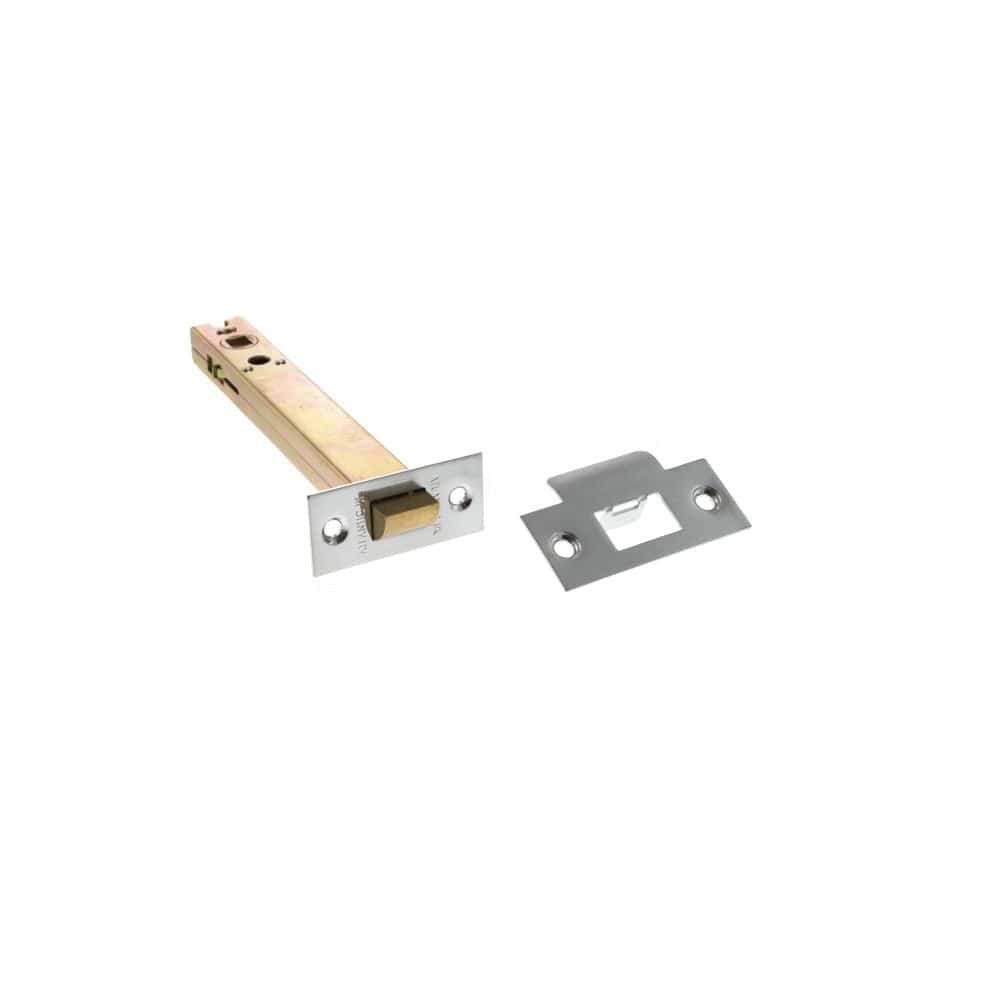Atlantic Hardware Locks & Latches Satin Chrome / Tubular Mortice Latch / 6" Atlantic Heavy Duty Bolt Through Tubular Latch 6" - Satin Chrome