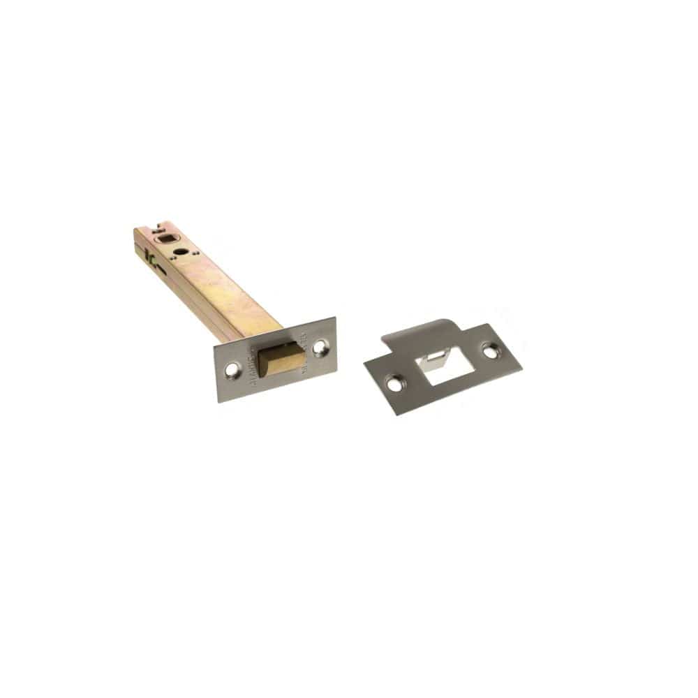 Atlantic Hardware Locks & Latches Satin Nickel / Tubular Mortice Latch / 6" Atlantic Heavy Duty Bolt Through Tubular Latch 6" - Satin Nickel