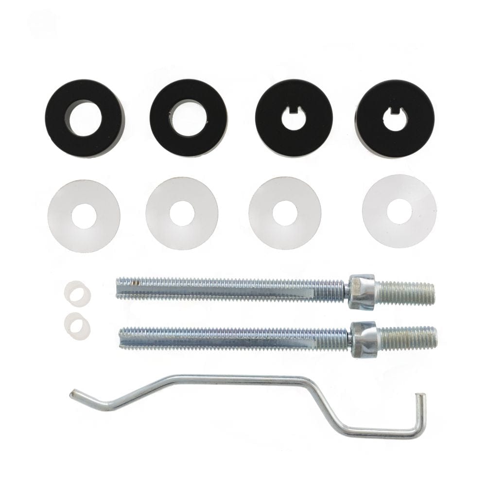 Atlantic Hardware Door Furniture Matt Black / Back to Back Fixing Pack Atlantic Pull Handle Back to Back Fixing Kit 25mm - Matt Black