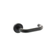 Atlantic Hardware Door Furniture Matt Black / Round Rose Atlantic Return To Door Lever - Matt Black