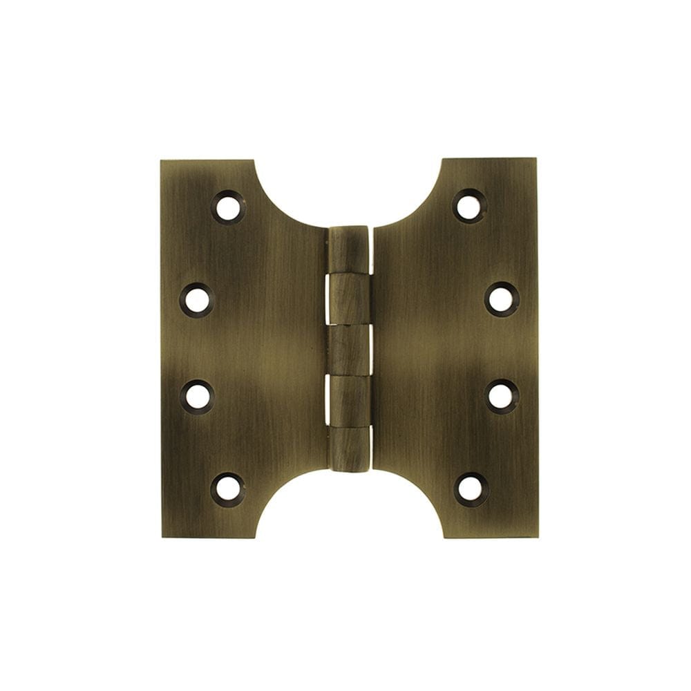 Atlantic Hardware Hinges Matt Antique Brass / Parliament Hinges / 4" x (102mm) Atlantic (Solid Brass) Parliament Hinges 4" x 2" x 4mm - Matt Antique Brass