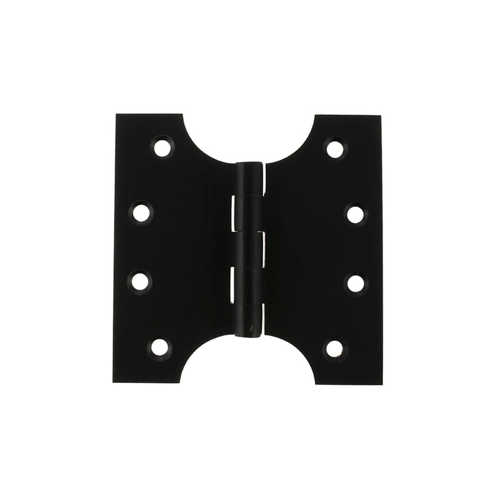 Atlantic Hardware Hinges Matt Black / Parliament Hinges / 4" x (102mm) Atlantic (Solid Brass) Parliament Hinges 4" x 2" x 4mm - Matt Black