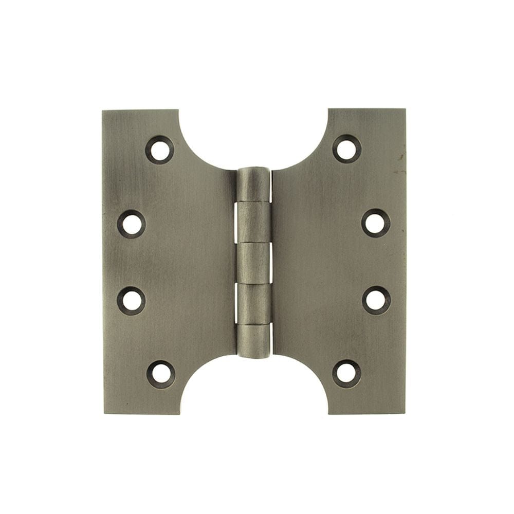 Atlantic Hardware Hinges Matt Gun Metal / Parliament Hinges / 4" x (102mm) Atlantic (Solid Brass) Parliament Hinges 4" x 2" x 4mm - Matt Gun Metal