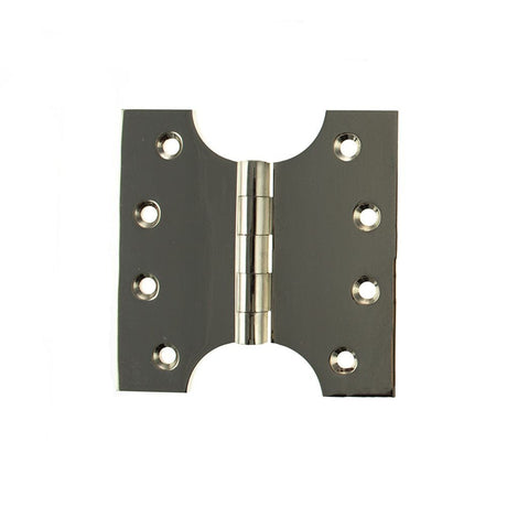 Atlantic Hardware Hinges Polished Nickel / Parliament Hinges / 4" x (102mm) Atlantic (Solid Brass) Parliament Hinges 4" x 2" x 4mm - Polished Nickel