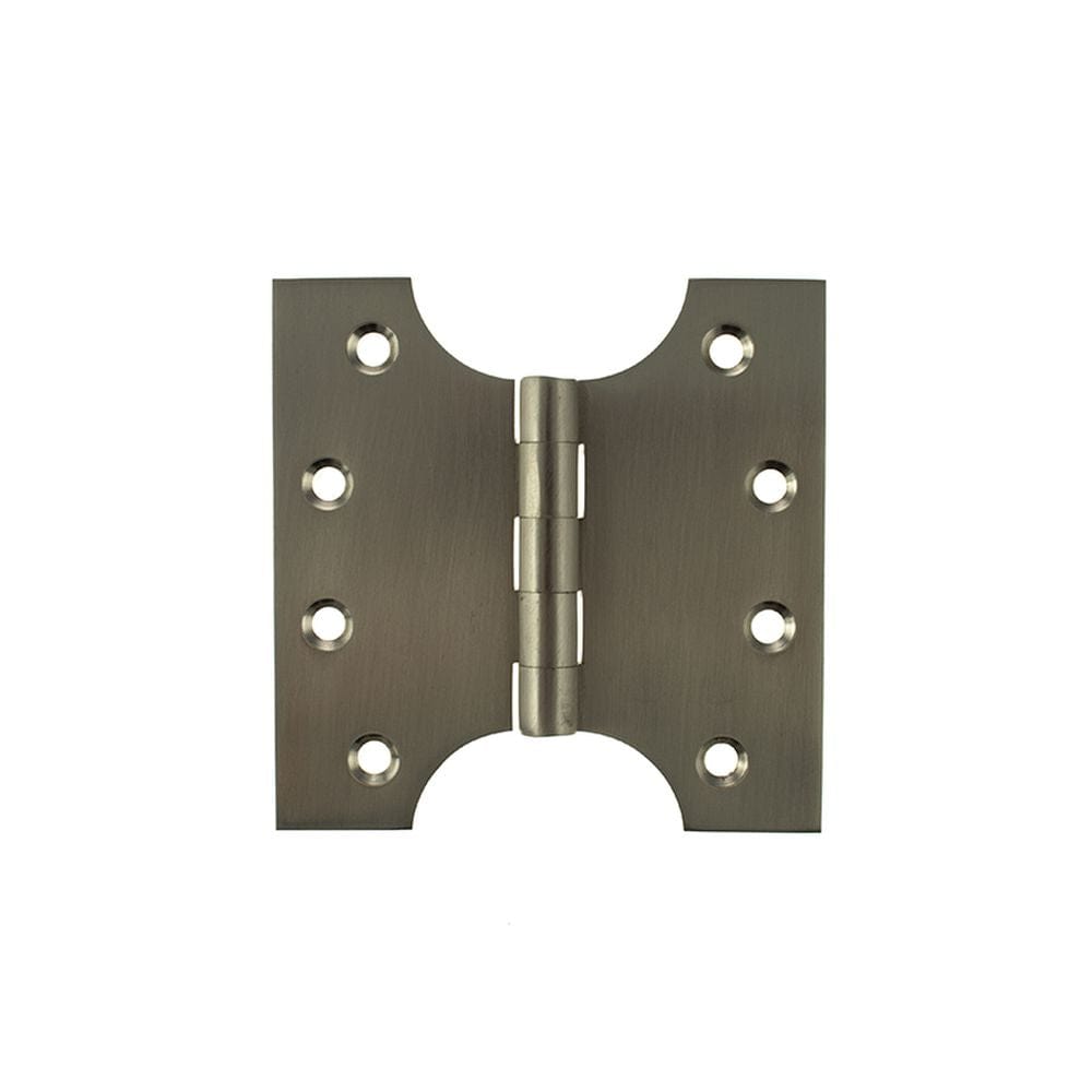 Atlantic Hardware Hinges Satin Nickel / Parliament Hinges / 4" x (102mm) Atlantic (Solid Brass) Parliament Hinges 4" x 2" x 4mm - Satin Nickel