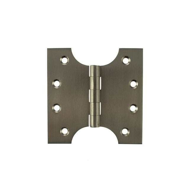 Atlantic Hardware Hinges Satin Nickel / Parliament Hinges / 4" x (102mm) Atlantic (Solid Brass) Parliament Hinges 4" x 2" x 4mm - Satin Nickel