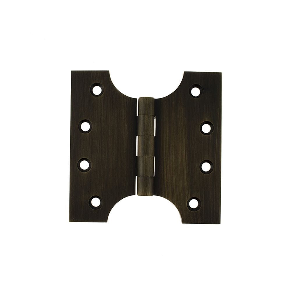 Atlantic Hardware Hinges Urban Bronze / Parliament Hinges / 4" x (102mm) Atlantic (Solid Brass) Parliament Hinges 4" x 2" x 4mm - Urban Bronze
