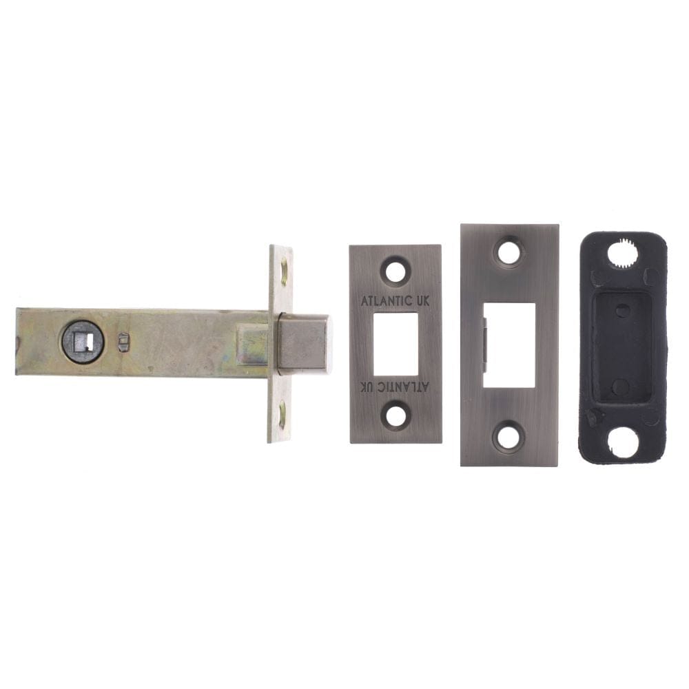 Atlantic Hardware Locks & Latches Matt Gun Metal / Tubular Dead Bolts / 4" / 102mm Atlantic Tubular Deadbolt 4" - Matt Gun Metal