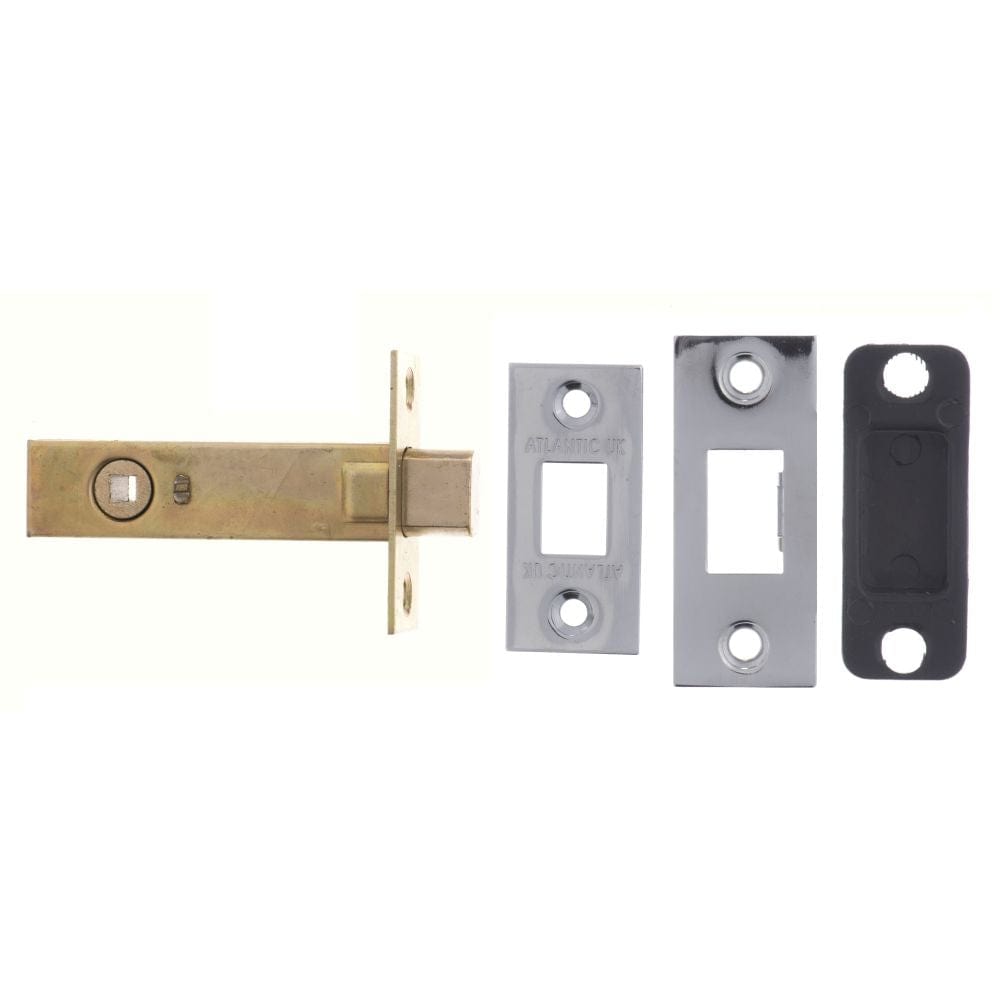 Atlantic Hardware Locks & Latches Polished Chrome / Tubular Dead Bolts / 4" / 102mm Atlantic Tubular Deadbolt 4" - Polished Chrome