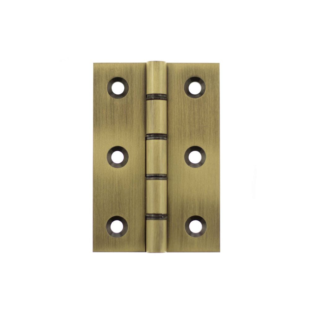 Atlantic Hardware Hinges Antique Brass / Washered Hinges / 3" (76mm) Atlantic Washered Hinges 3" x 2" x 2.2mm - Antique Brass