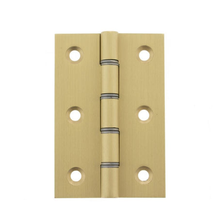 Atlantic Hardware Hinges Satin Brass / Washered Hinges / 3" (76mm) Atlantic Washered Hinges 3" x 2" x 2.2mm - Satin Brass