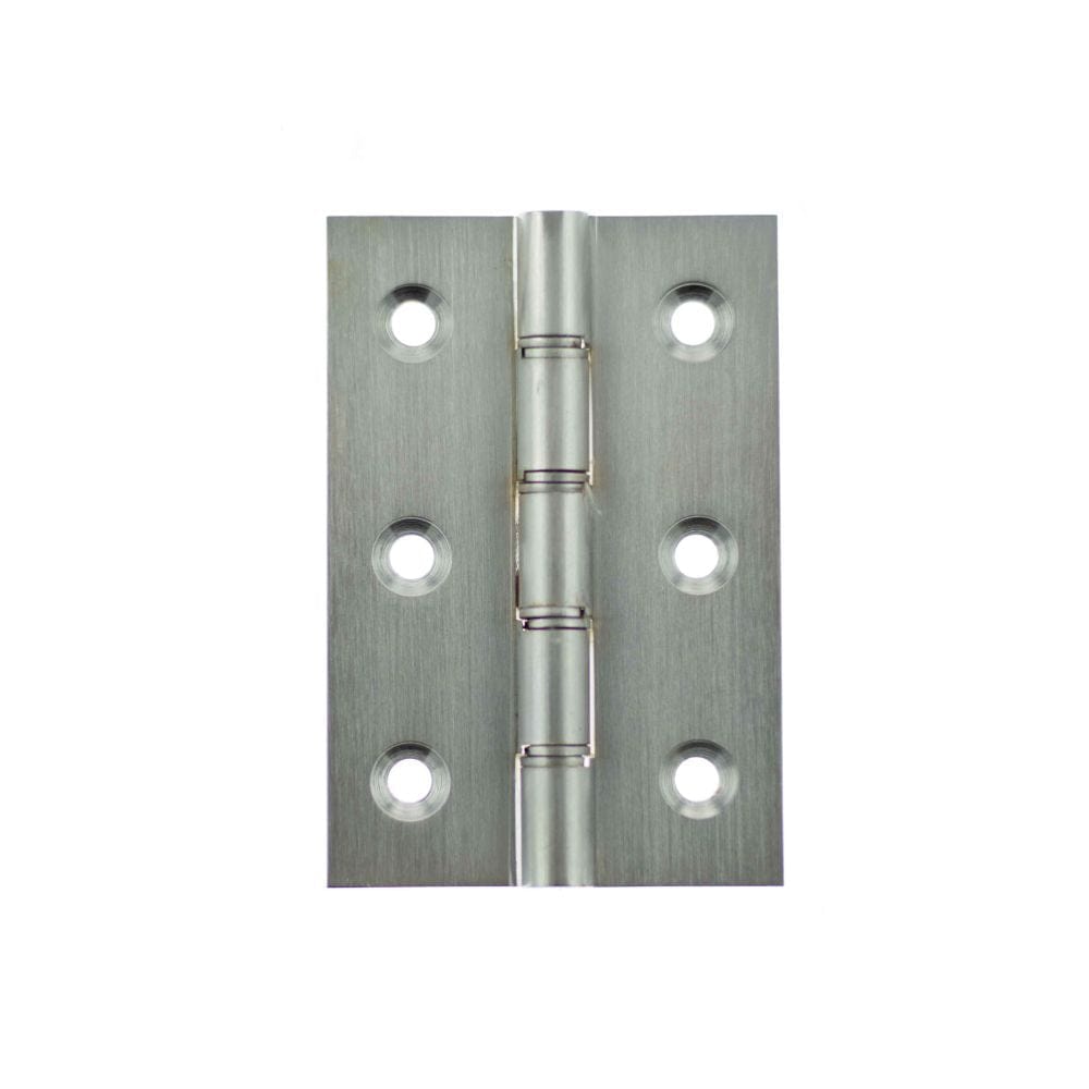 Atlantic Hardware Hinges Satin Chrome / Washered Hinges / 3" (76mm) Atlantic Washered Hinges 3" x 2" x 2.2mm without Screws - Satin Chrome