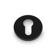 This is an image showing Alexander & Wilks Concealed Fix Escutcheon Euro Profile - Black aw390bl available to order from Trade Door Handles in Kendal, quick delivery and discounted prices.