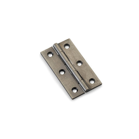 This is an image showing Alexander & Wilks Heavy Pattern Solid Brass Cabinet Butt Hinge - Pewter - 2.5" aw064-ch-pwt available to order from Trade Door Handles in Kendal, quick delivery and discounted prices.