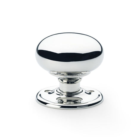 This is an image showing Alexander & Wilks Kershaw Door Knob - Polished Chrome - Knob 51mm aw300-51-pc available to order from Trade Door Handles in Kendal, quick delivery and discounted prices.