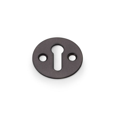 This is an image showing Alexander & Wilks Victorian Standard Profile Escutcheon - Dark Bronze aw399dbz available to order from Trade Door Handles in Kendal, quick delivery and discounted prices.