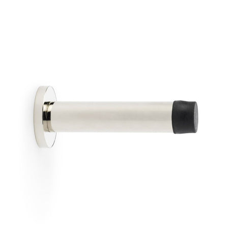 This is an image showing Alexander & Wilks Cylinder Projection Door Stop on Rose - Polished Nickel aw616pn available to order from Trade Door Handles in Kendal, quick delivery and discounted prices.