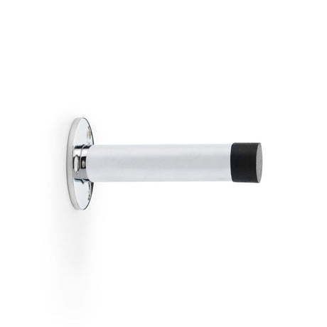 This is an image showing Alexander & Wilks Cylinder Door Stop on Traditional Rose - Polished Chrome - 75mm aw620-75-pc available to order from Trade Door Handles in Kendal, quick delivery and discounted prices.