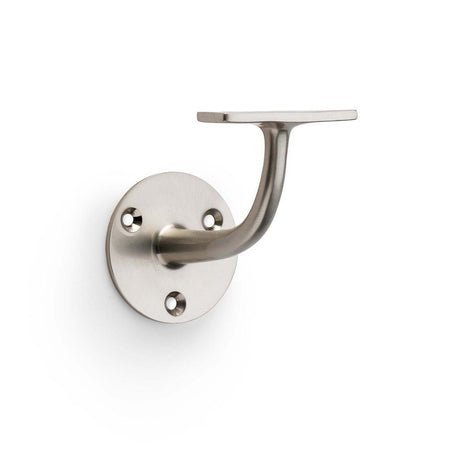 This is an image showing Alexander & Wilks Architectural Handrail Bracket - Satin Nickel aw750sn available to order from Trade Door Handles in Kendal, quick delivery and discounted prices.