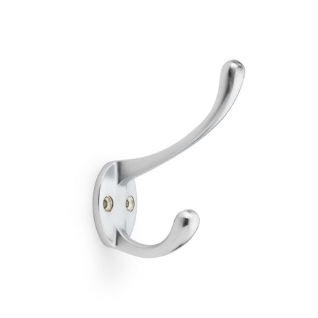 This is an image showing Alexander & Wilks Victorian Hat and Coat Hook - Satin Chrome aw770sc available to order from Trade Door Handles in Kendal, quick delivery and discounted prices.