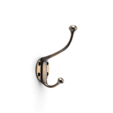 This is an image showing Alexander & Wilks Traditional Hat and Coat Hook - Antique Bronze aw772abz available to order from Trade Door Handles in Kendal, quick delivery and discounted prices.