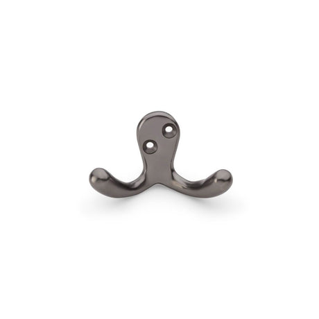 This is an image showing Alexander & Wilks Victorian Double Robe Hook - Dark Bronze aw773dbz available to order from Trade Door Handles in Kendal, quick delivery and discounted prices.