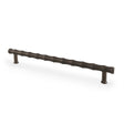 This is an image showing Alexander & Wilks Crispin Bamboo T-bar Cupboard Pull Handle - Dark Bronze PVD - 224mm Centres aw809b-224-dbzpvd available to order from Trade Door Handles in Kendal, quick delivery and discounted prices.