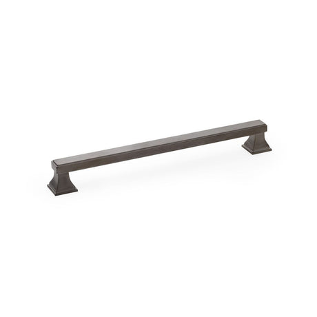 This is an image showing Alexander & Wilks Jesper Square Cabinet Pull Handle - Dark Bronze PVD - Centres 224mm aw813-224-dbzpvd available to order from Trade Door Handles in Kendal, quick delivery and discounted prices.