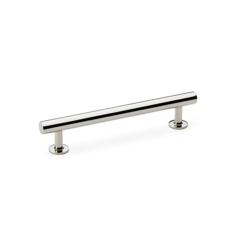This is an image showing Alexander & Wilks Round T-Bar Cabinet Pull Handle - Polished Nickel - Centres 128mm aw814-128-pn available to order from Trade Door Handles in Kendal, quick delivery and discounted prices.